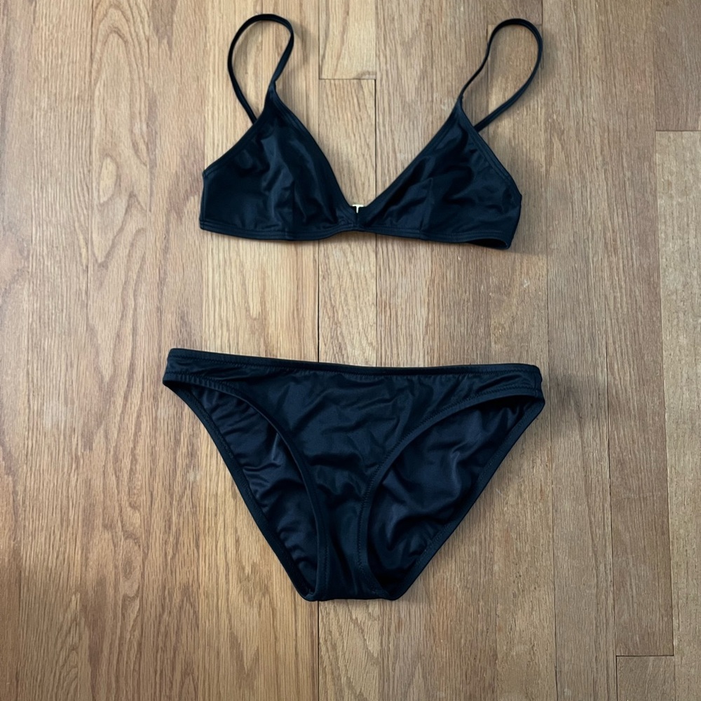 J. Crew Black Bikini Set
